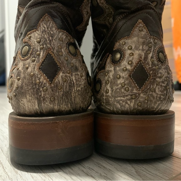 Lucchese Boots Women's Size 10 C Brown and tan Leather - Picture 14 of 14